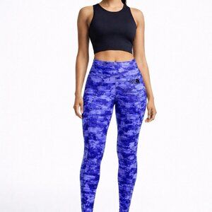 The North Face Seamless Purple Digital Camo Leggings